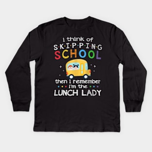 Skipping School Lunch  Women Kids Long Sleeve T-Shirt